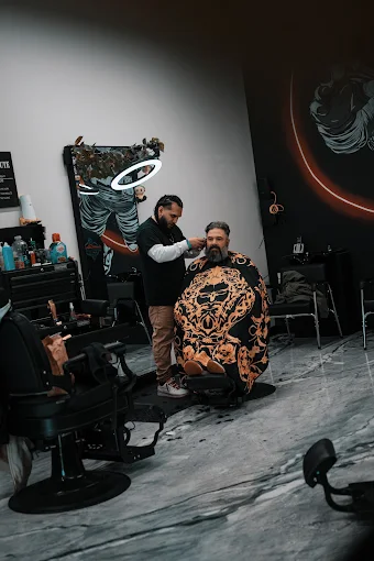 Client haircut in progress at Smooth Razors